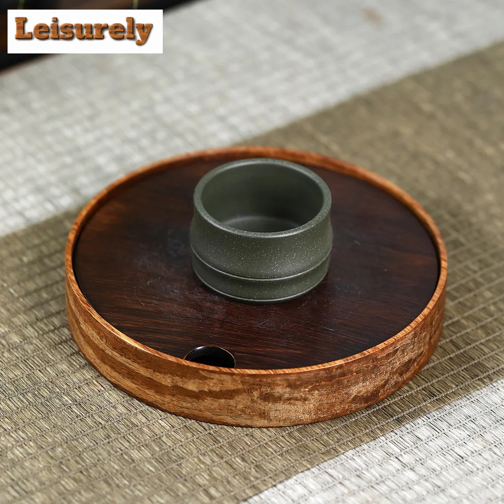 2pcs/40ml Tradition Yixing Purple Clay Teacup Raw Ore Azure Mud Beauty Tea Cup Hand Carving Travel Portable Cup Tea Set Supplies