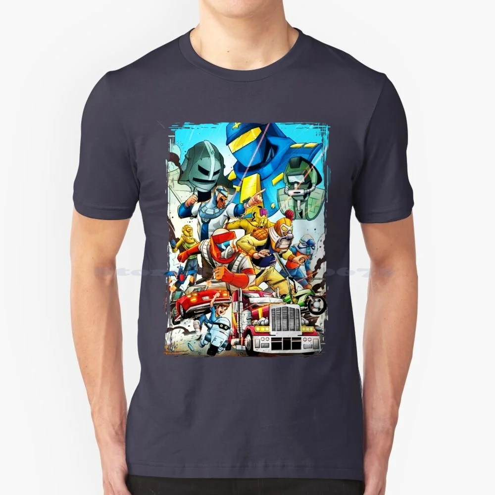 Maschera Mayhem Madness T Shirt 100% Cotone Tee 80S Retro Heman Silverhawks Bravestarr Thundercats Voltron Gijoe