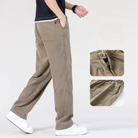 Jeans d'été en tissu Lyocell doux ultra-mince de haute qualité pour hommes, pantalons en denim droits adt, confortables, respirants, décontractés, fjM-5XL 3