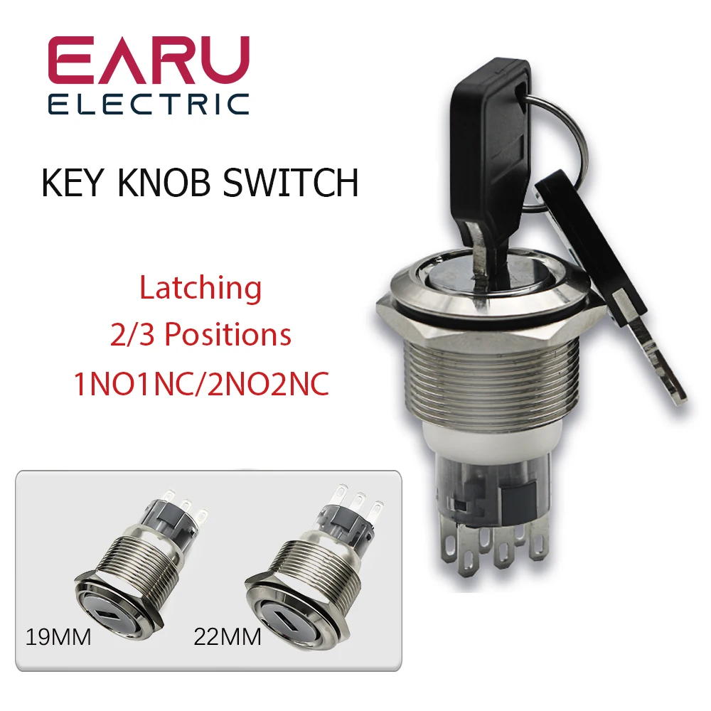 19MM 22MM  Latching Self-locking Fixation  Metal Waterproof  2Position 3Position