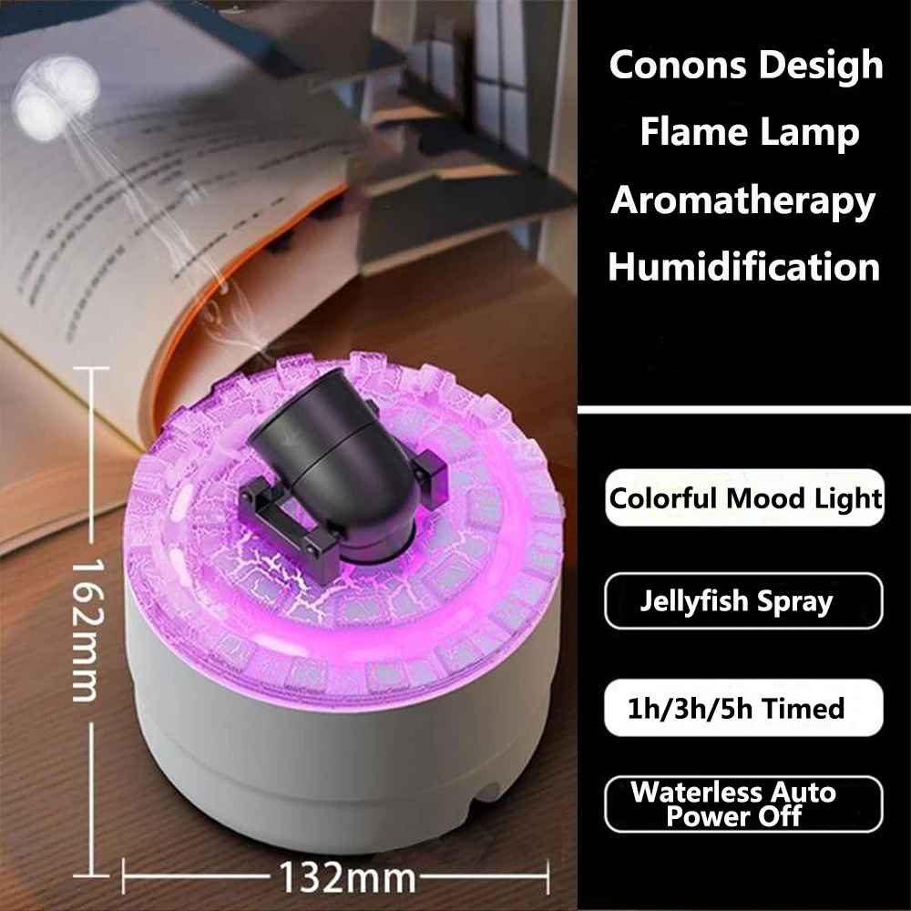 Aroma-Luftbefeuchter mit Vulkan-Spreng-Effekt, ätherischen Ölen und Timer_voghion.com