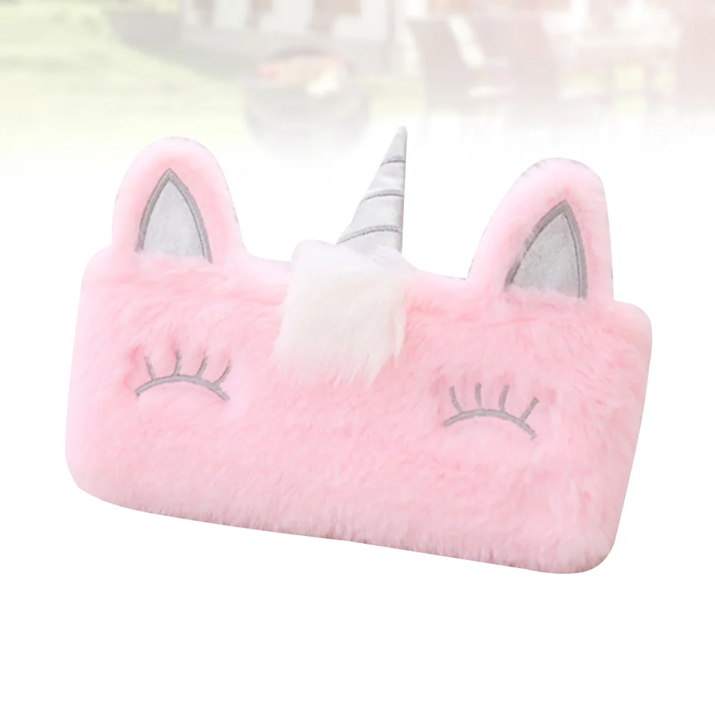 여학생 학교 키트 연필 가방 동전 지갑, 동물 봉제 파우치, 겨울 학생 토트