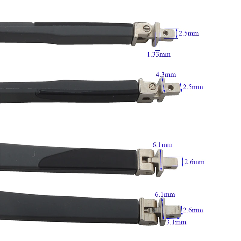 1pair TR Hinge Glasses Eyeglasses Temple Glasses Repair Replacement Rod 2