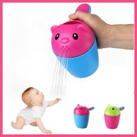 Cute Cartoon Baby Bathing Cup–Kids Shampoo Rinse Tool for Boys&Girls Hair Washing Spoon Toddler Shower Water Scoop Play BPA-Free