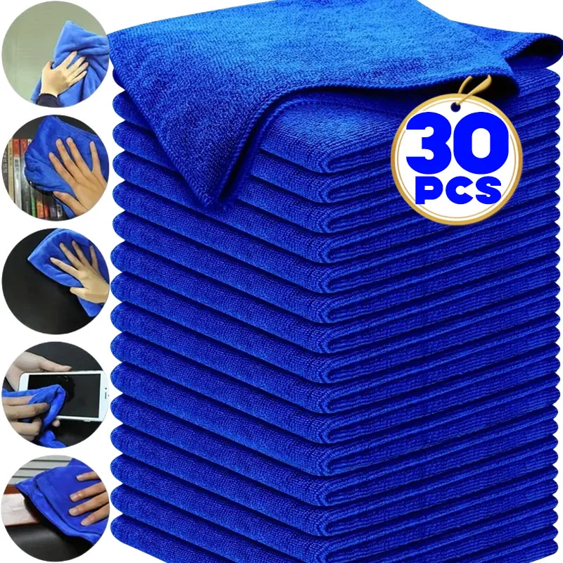 Microfiber Towels Car Wash Drying Cloth Towel Household Cleaning Cloths Auto Detailing Polishing Cloth Home Clean Tools 1-30pcs microfiber towel cleaning cloth microfiber wash towel polishing cloth towel cleaning cloth