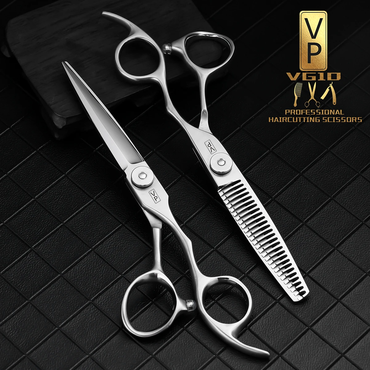 

VP Professional Hairdressing Scissors Hairdresser's Scissors Hair Thinning Styling Accessories 6.0 Inch Cut Thinning Barber Tool