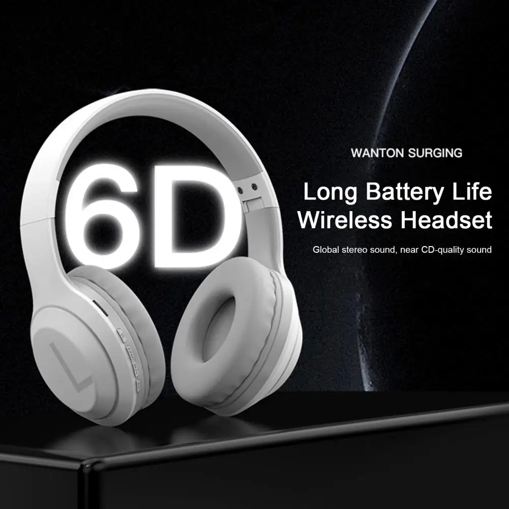 Cuffie Wireless Hifi Stereo Wireless Bluetooth 5.0 Cuffie Con 20 Ore Di Riproduzione Del Rumore Per Cellulare/Pc