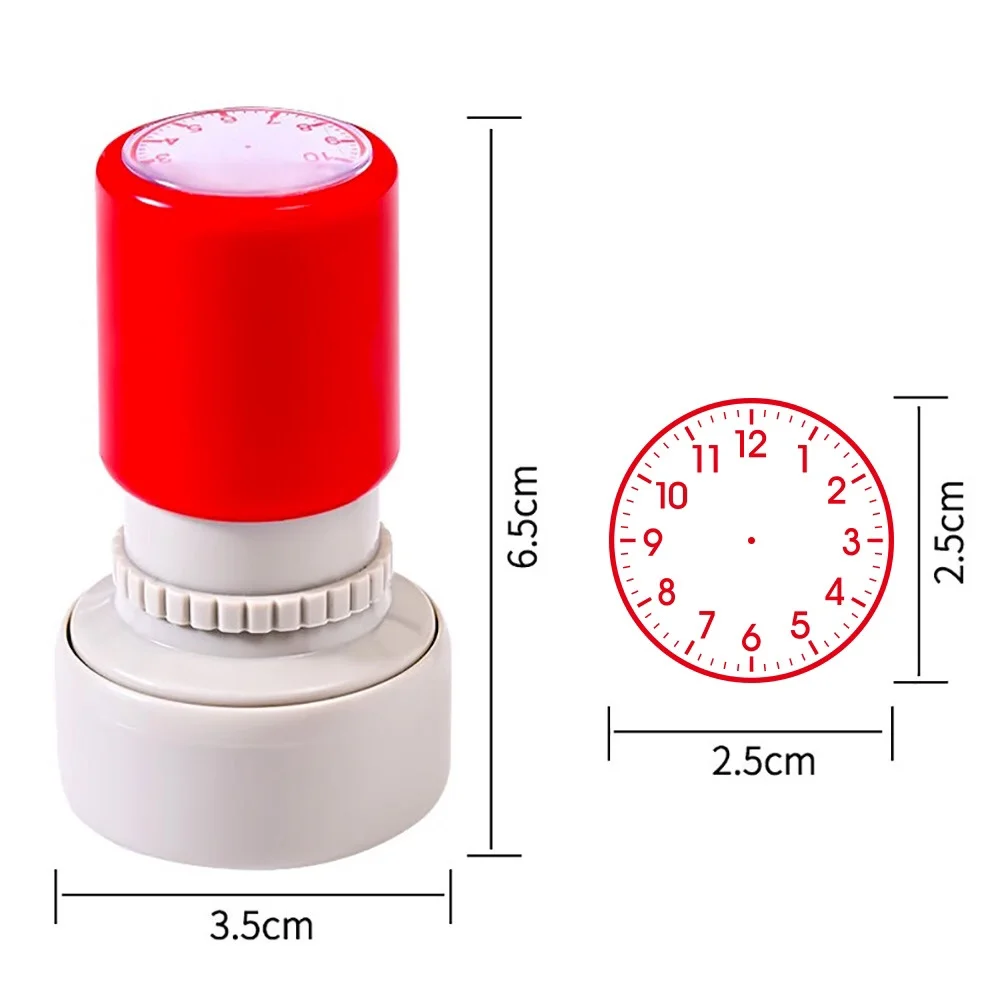 1PC Clock Stamp Teaching Tools for Kids Learning on Watch Multiple Style Student Teaching Tools Adis School Supplies 2