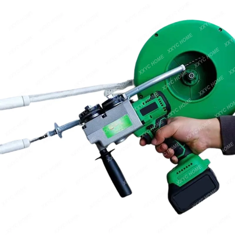 

Резьбонарезной станок с литиевой батареей, инструменты электрика, резьбонарезной станок, скрытый Электрический инструмент для подачи проволоки