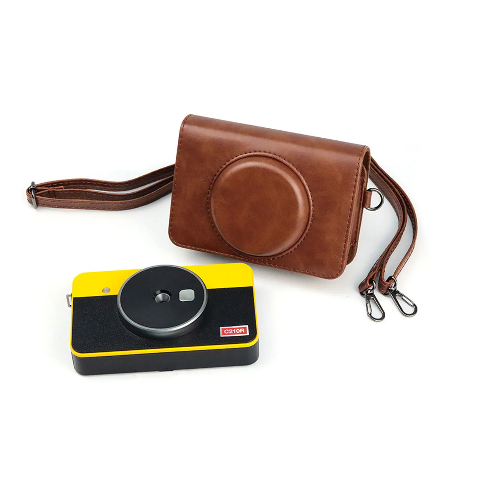 Kodak C210R Camera Case For Kodak Mini Shot 2 Retro Instant Camera & Photo Printer Accessories with Shoulder Strap Leather Bag