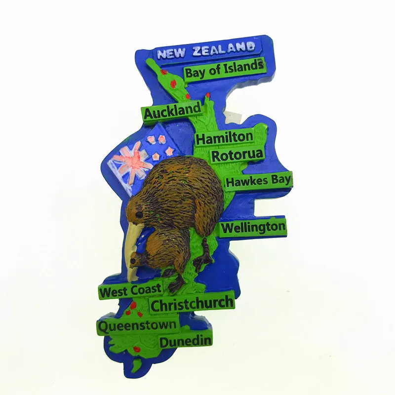 Oceania New Zealand 3D Fridge Magnets Tourism Souvenir Refrigerator Magnetic Sticker Collection Handicraft Gift magnetic fridge magnets magnetic sticker magnetic fridge stickers