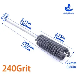 High - Performance 240 Grit Cylinder Honing Brush for Metal Grinding & Deburring (Grit240 Diameter22mm)