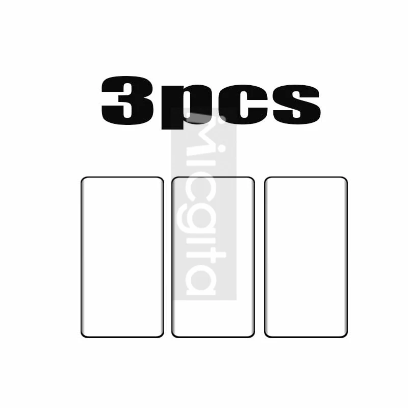 3/2/1 قطعة زجاج منحني ثلاثي الأبعاد لـ Tecno Camon...