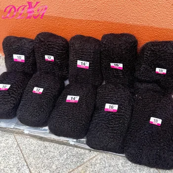 30g 50g/Pack Natural Color Afro Kinky Bulk Human Hair 10-18 Inches Brazilian Remy Human Hair Bulk for Braiding Hair Extensions 1