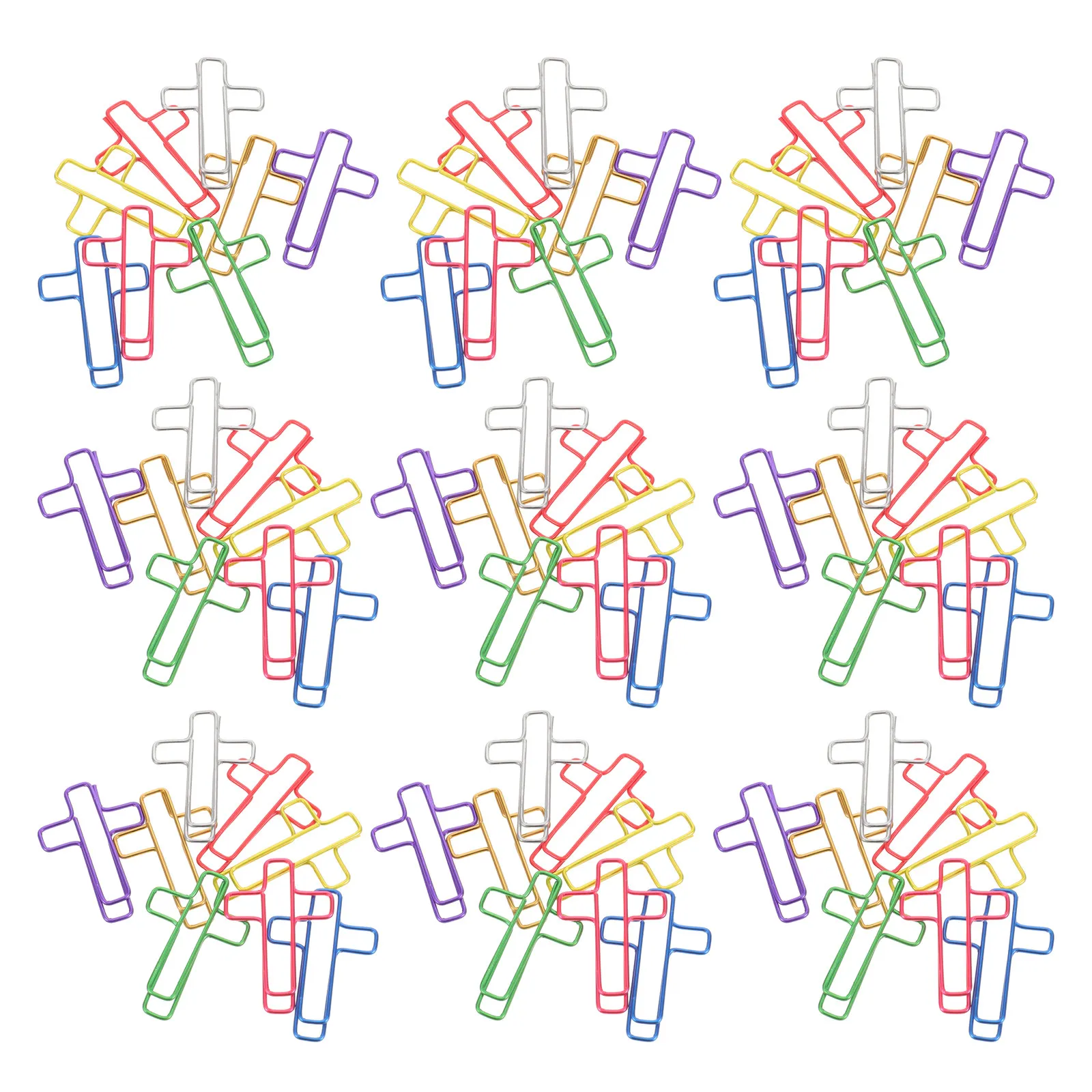 120Pcs 크로스 종이 클립 다채로운 성경 종이 노트 클립 기독교 저널링 북마크 사무실 가정 학습 용품