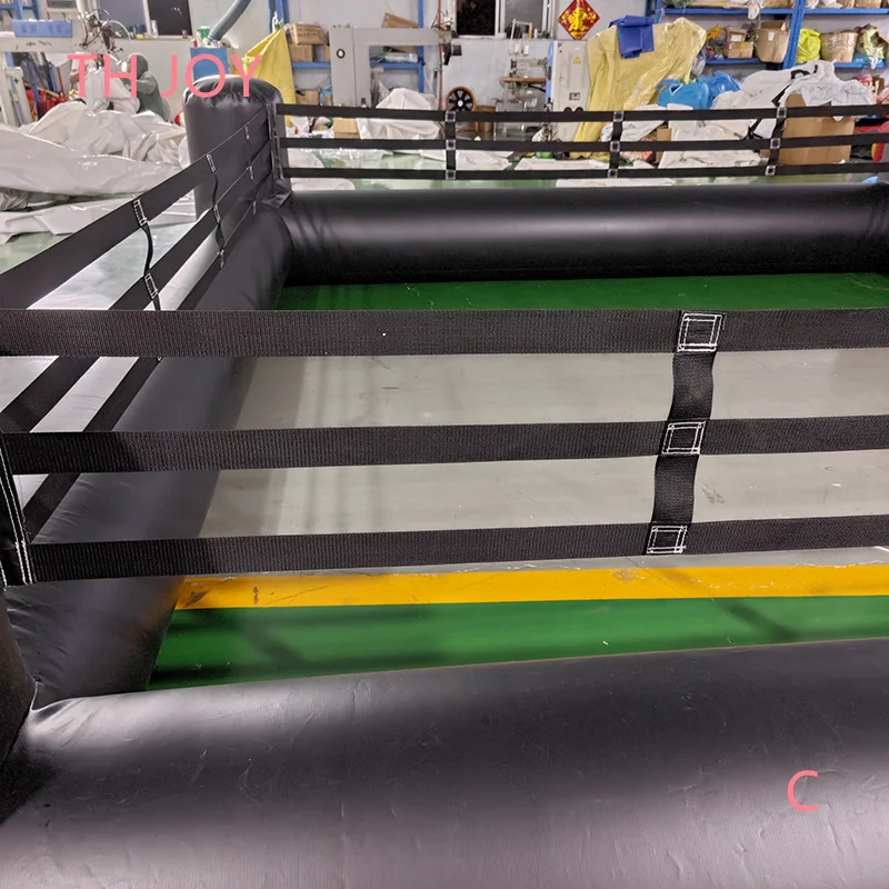 fast air shipping to door, 4x4m 13x13ft customized Interactive Inflatable Wrestling Boxing Ring Game joust games field 3