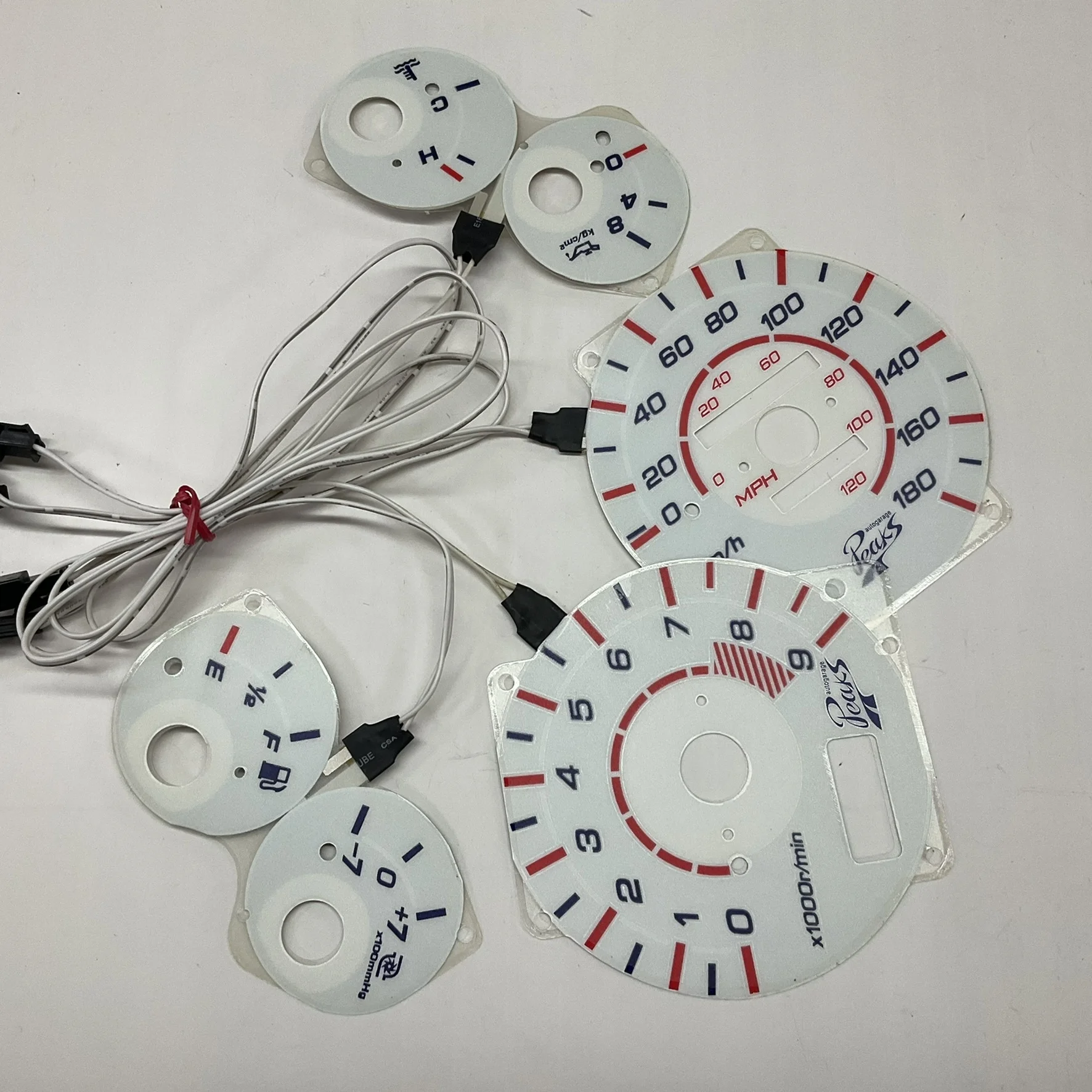 DASH Stock Clearance EL Gauge for Nissan Skyline R32 GTS turbo 180 KM 9000 RPM Reverse Glow