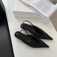 Sandales d'été à bout pointu pour femmes, chaussures à talons hauts, mode Banquet, robe de fête de mariage, escarpins de styliste, 2025 2