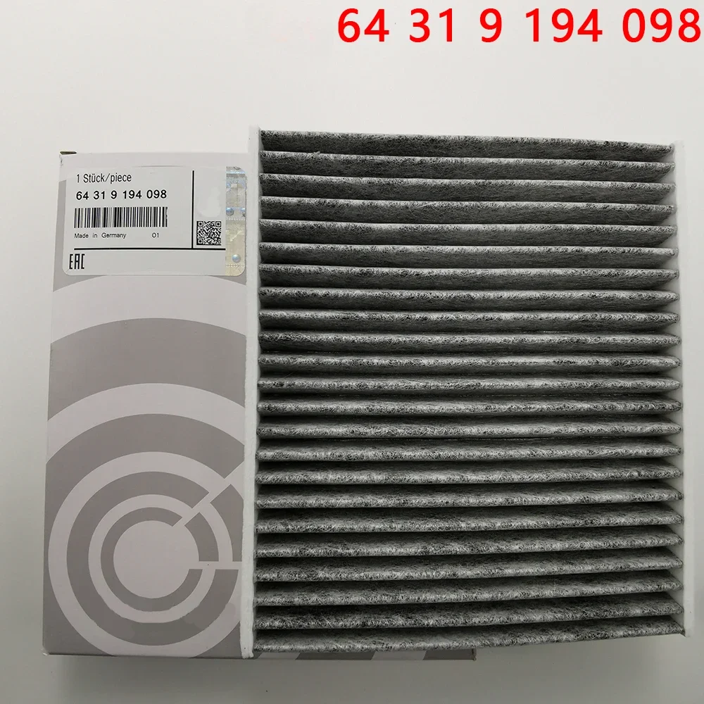 Cabinefilter airconditioner 64319194098 For BMW E70 E71 E72 F15 F16 F85 F86 X5 25d 30d 35i 40d 50d X6 M Actieve Kool