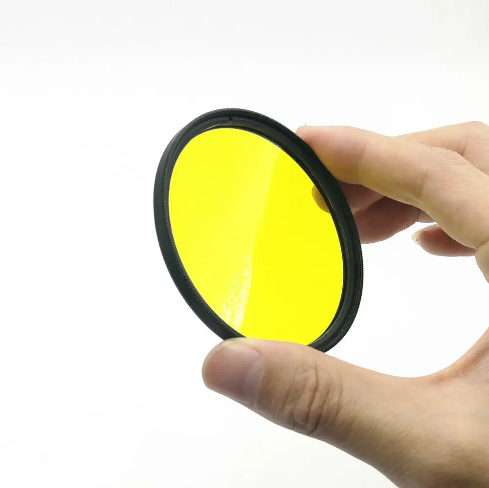 Camera Lens Filter 37 40.5 43 46 49 52 55 58 62 67 72 77 82mm DSLR Camera Lens Red Orange Yellow Green Blue Purple Color Filter for Canon
