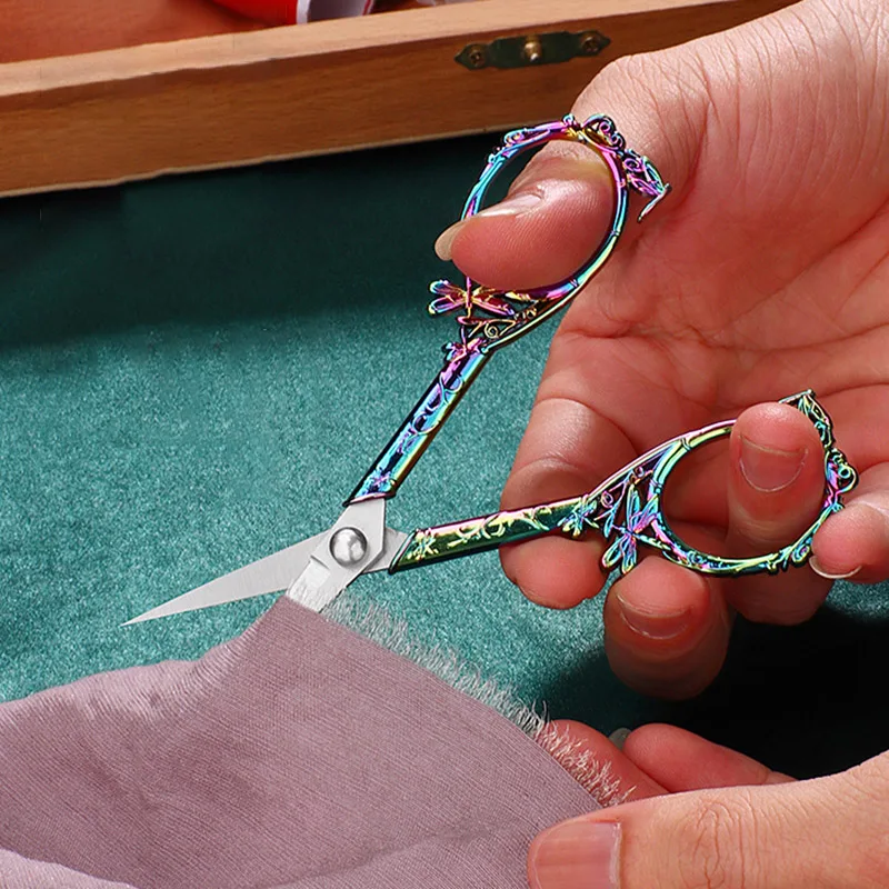 Sewing Scissors tailor scissors craft scissors sewing supplies Antique Stainless Steel Tailor's Scissors Dragonfly Cross Stitch Scissors Thread Embroidery Scissor Handicraft