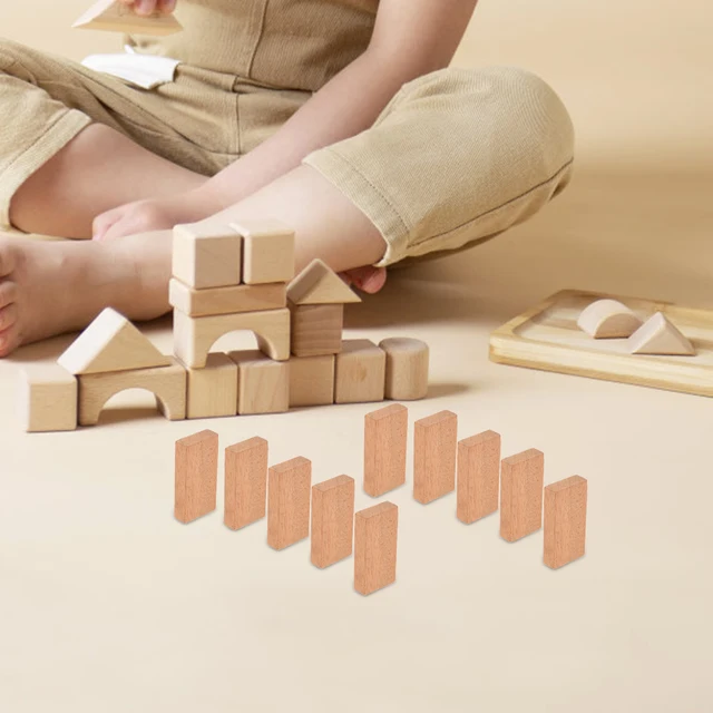 Log Colored Bones Interesting Domino Plaything Board Game Accessories Dominos for Building 6