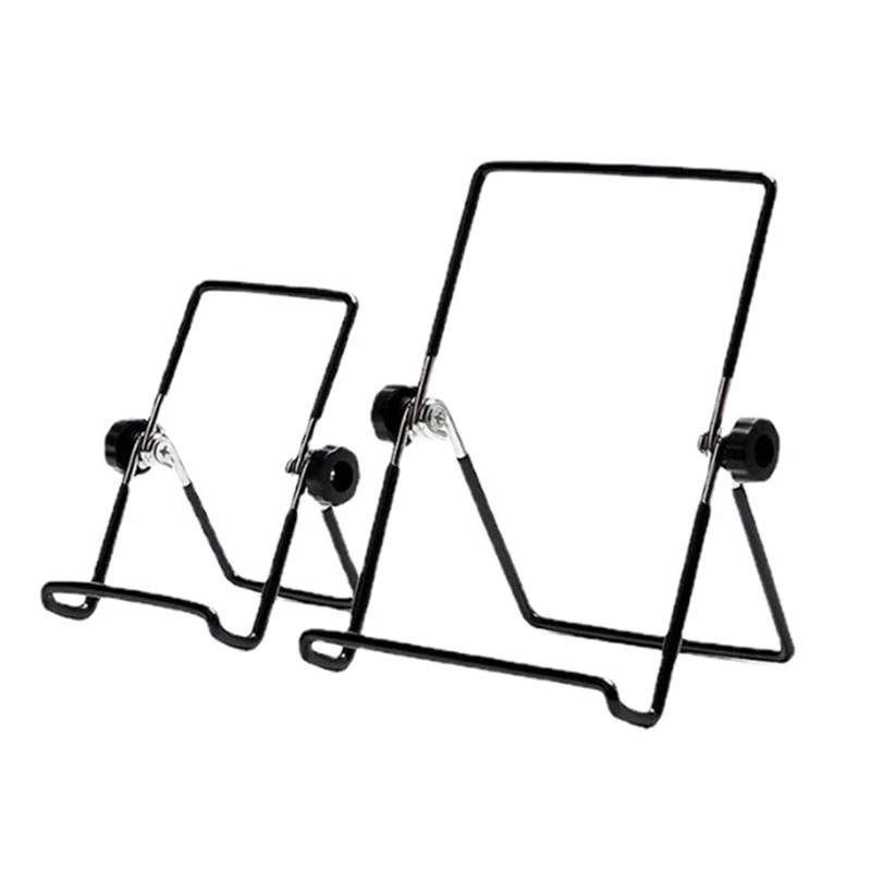 

2PCS Adjustable Folding Stand Flat Iron Display Shelf For Displaying Photos, Plates, Cookbooks