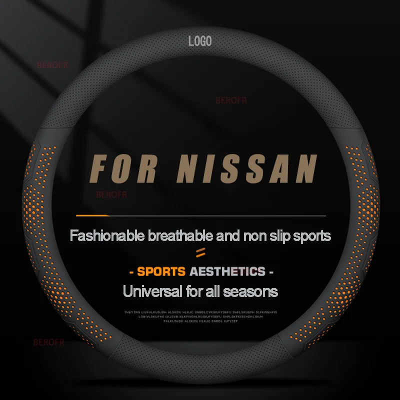 Coprivolante Con Logo Antiscivolo Per Auto Per Nissan Qashqai J10 Juke Micra Leaf Pathfinder 370Z Kicks