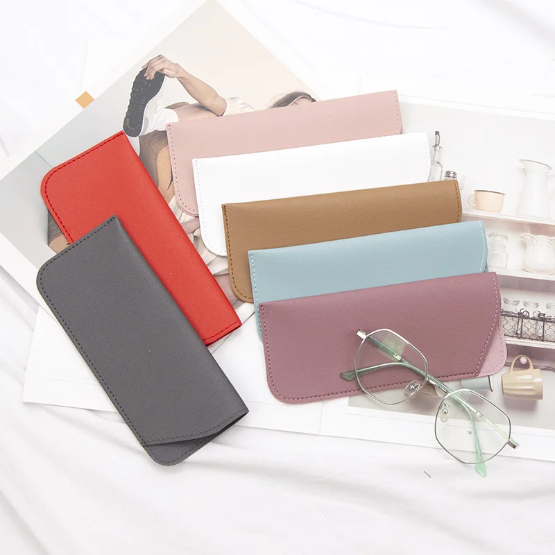 

1Pc PU Leather Glasses Bag Women Sunglasses Reading Eyeglasses Protective Cover Box Pouch Eyewear Protector Case Accessories