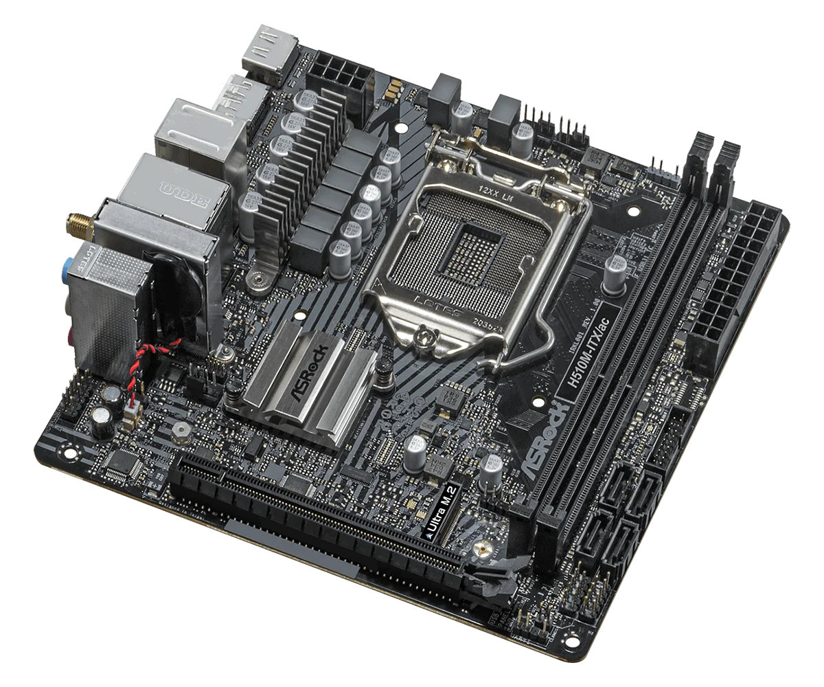 ASROCK H510M-ITX/ac 미니-ITX 마더보드 인텔 H510 2xDDR4 LGA1200 울트라 M.2 지원 i7-11700 i3-10305 i9-11900 i5-10600 CPU