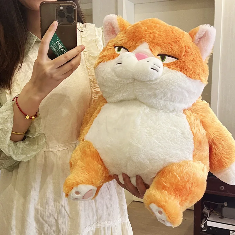 

42cm Cute Fat Round Lazy Cat Plush Toy Kawaii Stuffed Animals Kittey Plushies Doll Anime Soft Kids Toys for Girls Boys Gifts