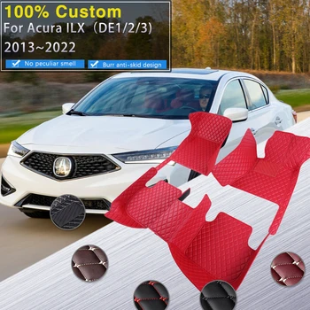 Tappetini per auto per Acura ILX DE1 2 3 2013 2014 2015 2016 ~ 2022 Tappeti durevoli Set Tappeto Tappetino in pelle di lusso Tappetino impermeabile 2014