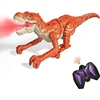 TEMI large RC Dinosaur Toy For Kids. Simulated T-rex With Spray, Light/sounds. Electric Walking. For 3-7-year-olds. 6