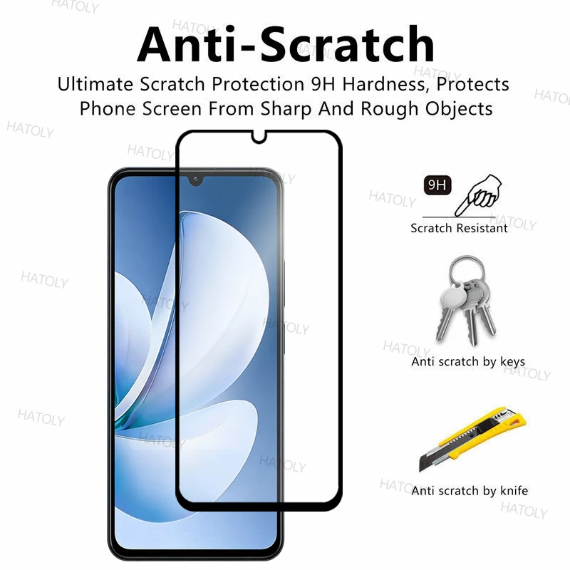 Premium Tempered Glass Screen Protector - Anti-Scratch & Full Glue Coverage