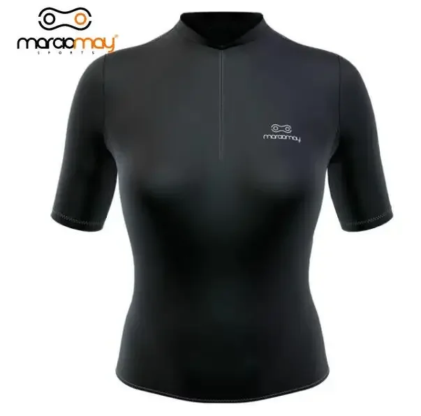 Marciomay Summer Women Black Cycling Short Sleeve Jersey MTB Breathable Cycling Shirt Outdoor Road Bike Sports Clothes
