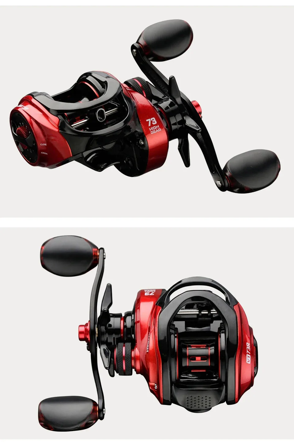 Bait casting Angel rolle max Drag 8kg ultraleichte Guss rolle Angel rolle für Bass Hecht Angel gerät – Detail 10