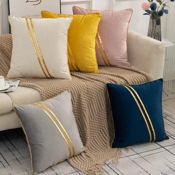 Velvet Pillowcase for Living Room Sofa Bedroom Home Decoration Solid Color Soft and Comfortable Cushion Cover Throw Pillow Cover 1