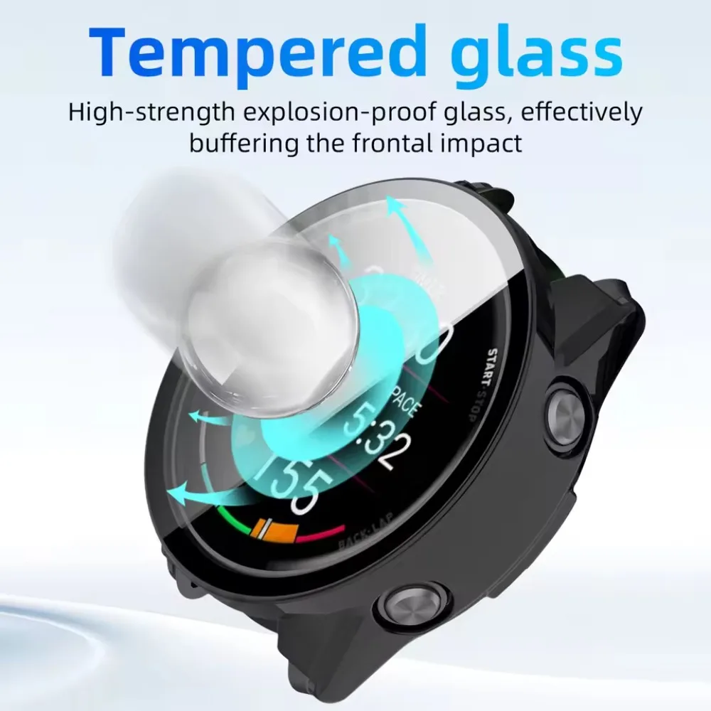 Premium Anti-Fall Protective Case with Tempered Glass Screen Bumper
