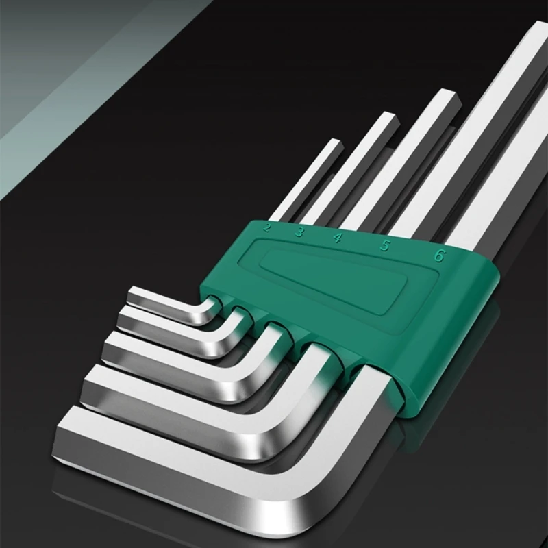 

Durable Alloy Steel Construction Hexagon Spanner Screwdriver Hand Tools Hex Wrench Set esistant Deformation 8x DropShipping