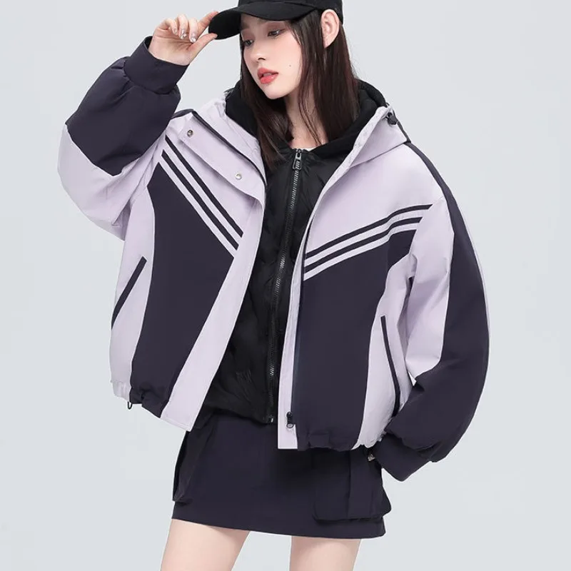 2023 New Women Down Jacket Winter Coat Female Short-length Keep Out The Cold Parkas Loose Leisure Outwear Hooded Overcoat