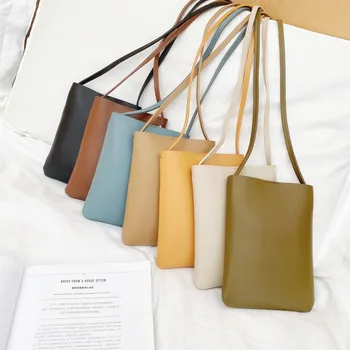 2025 Trend Phone Bag Crossbody Women Shoulder Bags Fashion Simple Messenger Hand Bag for Lady Girls Mini Flap Mobile Bolso Black 1