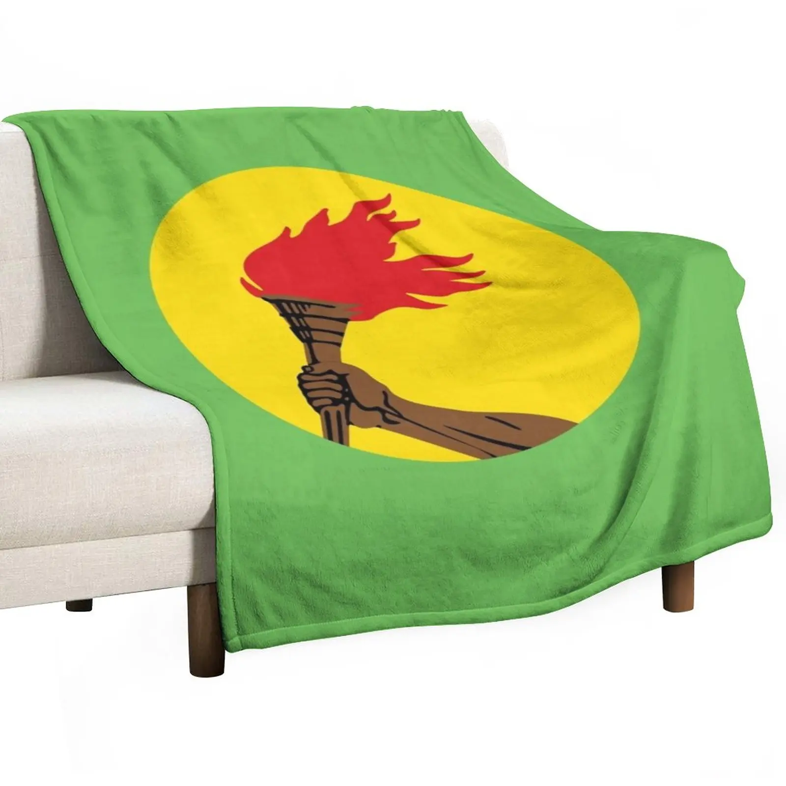 

New Flag of Zaire (1971 - 1997) Throw Blanket sofa Bed linens
