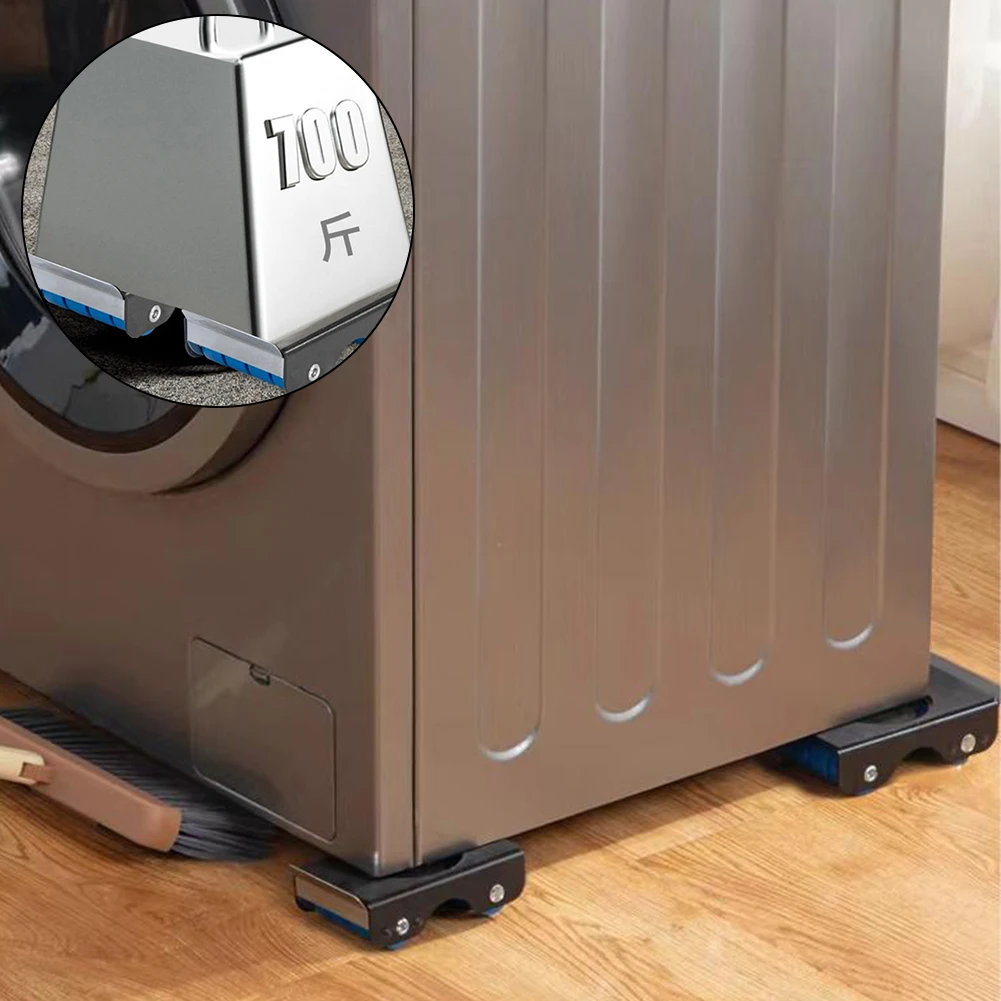 4pcs Furniture Mover Tool 350kg Heavy Duty Furniture Mover Roller With Brakes Mobile Pulley Washing Machine Table Transport 5