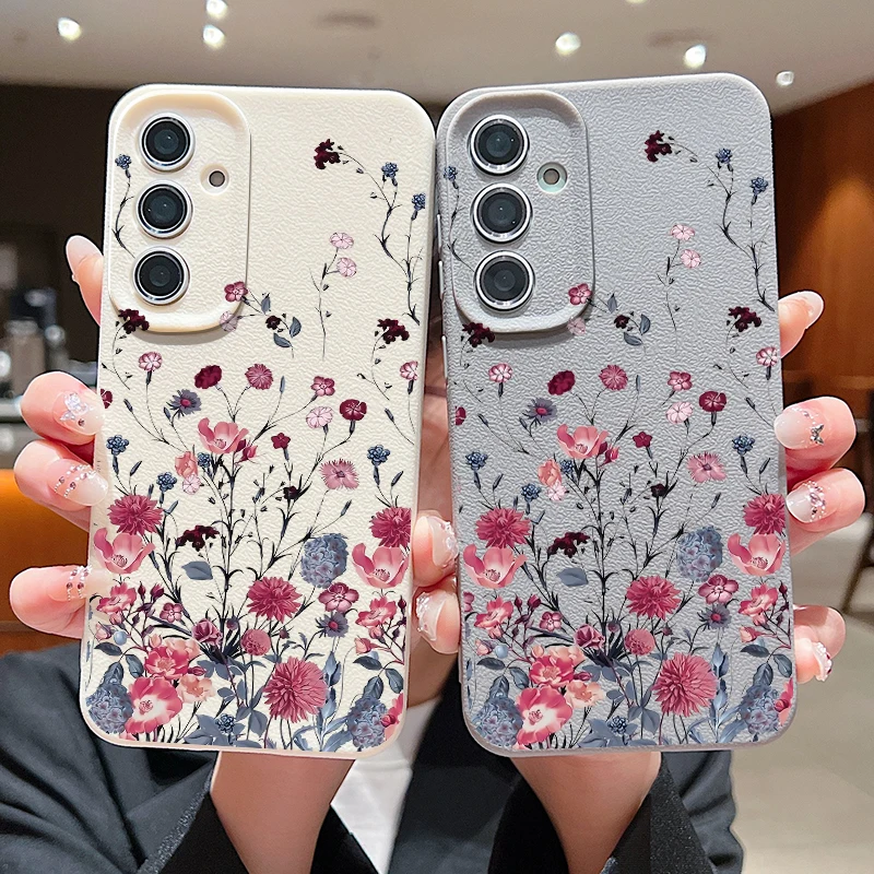 Elegant Purple Flower Phone Case - Artistic Floral Design Cover