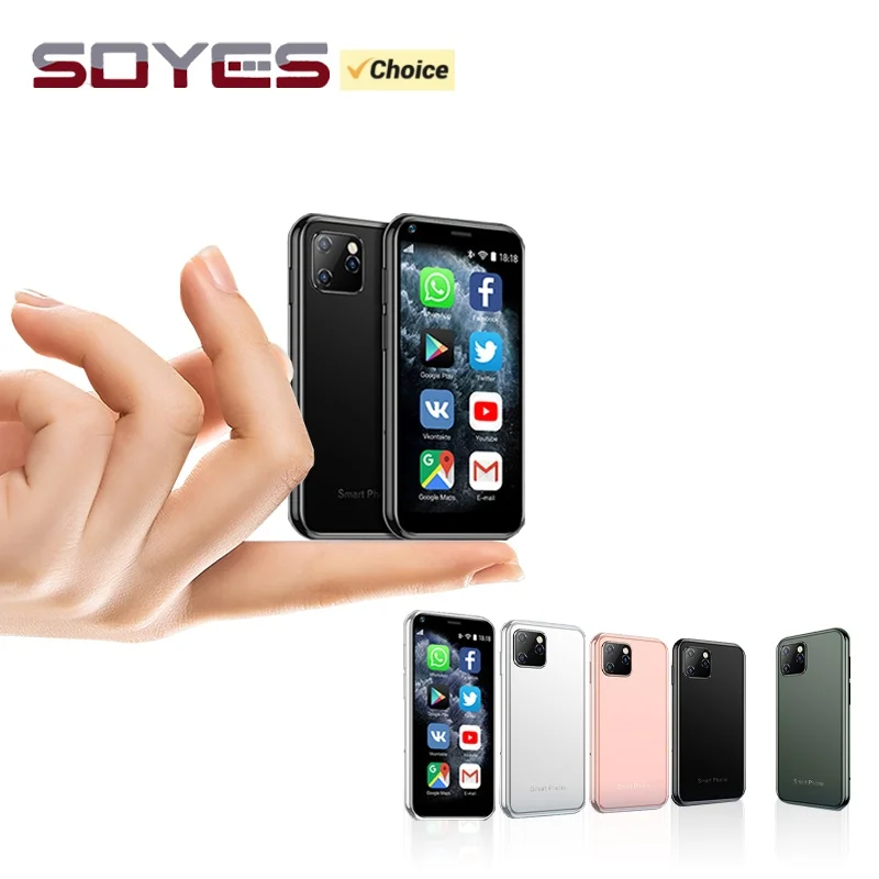 SOYES XS11 Mini Cheap Smartphone 2.5inches 1GB RAM 8GB ROM Quad Core WCDMA 3G 2MP Dual SIM Android Small Card CellPhone