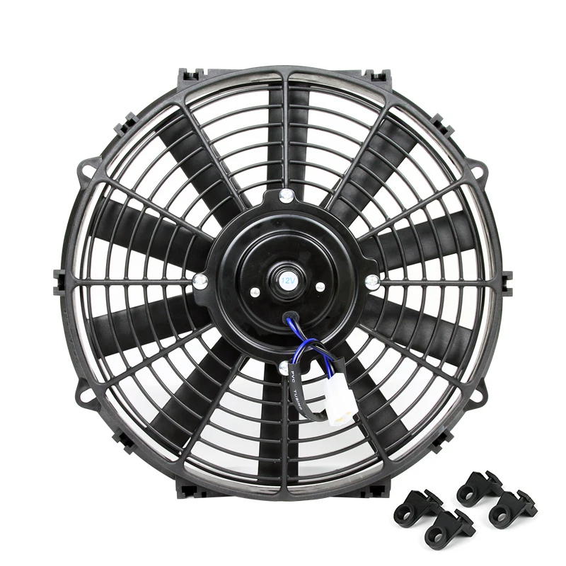 Universal Modification Automobile A/C Cooling Fan 80W 12V 24V，Car Air Conditioner Water Tank Electronic Fan Motor 8/10/12 Inch