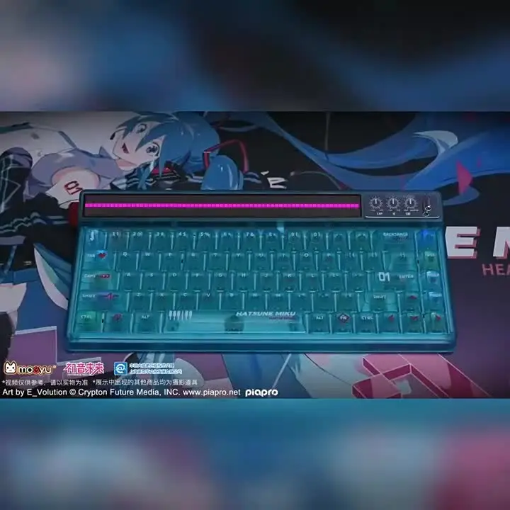 アニメ初音ミクシリーズメカニカルキーボードマウスワイヤレス