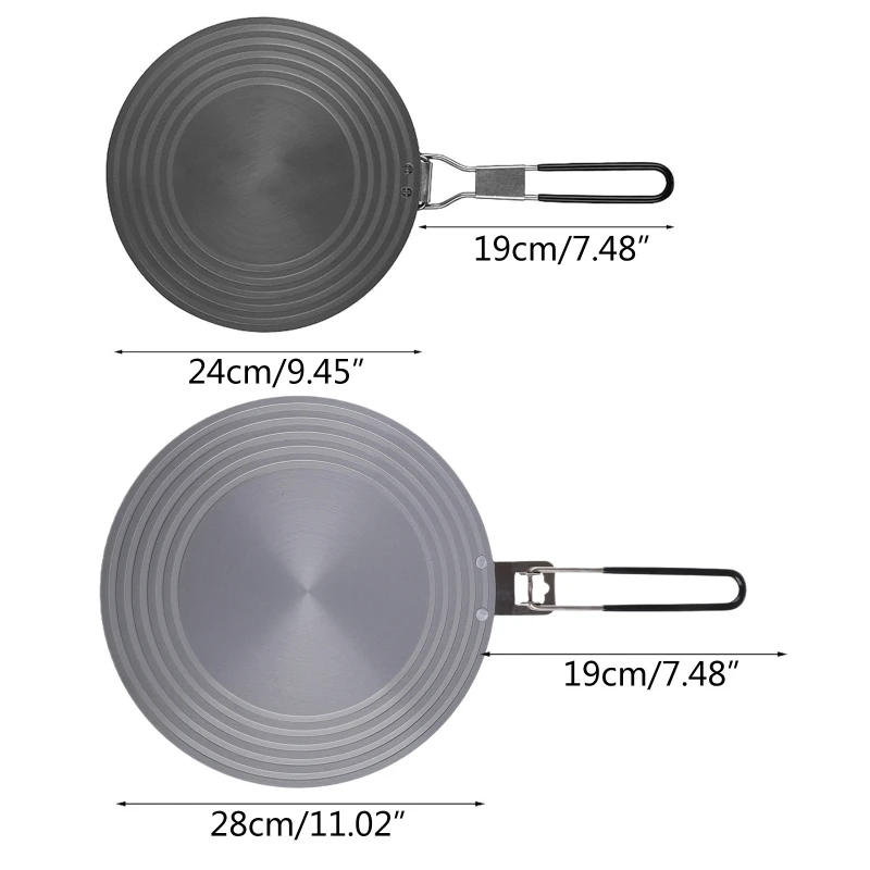 Induction Adapter Disk 11 Inch Heat Diffuser Stainless Steel, Gas Heat  Plate And Glass Electric Stovetop Stove Burner Diffuser Simmer Ring Pan