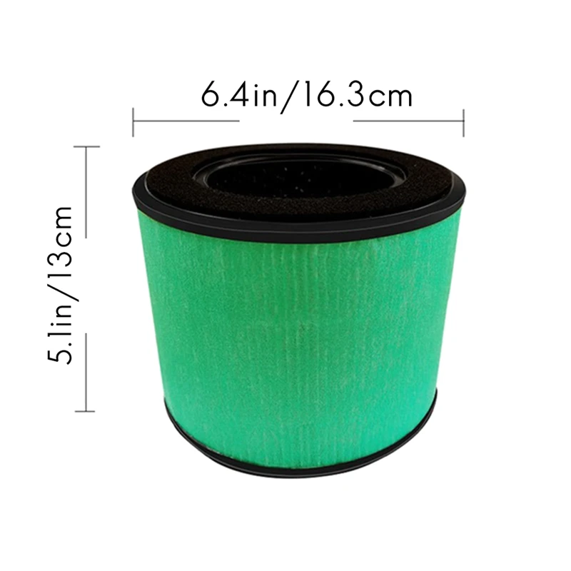 2 Pack Hepa Filter Compatible With Partu Bs08, 3 In 1 Filtration High