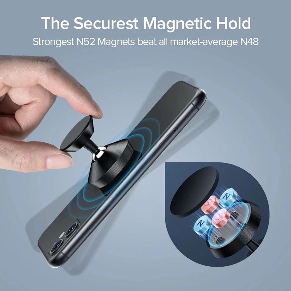 Universal Magnetic Car Phone Holder Mount Bracket Stick on Car Dashboard Wall for iPhone Xiaomi Huawei Samsung Cell Support